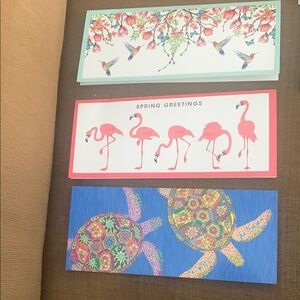 9 blank spring notecards